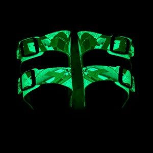 Glow in the Dark Birkenstock Arizona Footbed Boy’s Sandal Size 30 or US 12-12.5